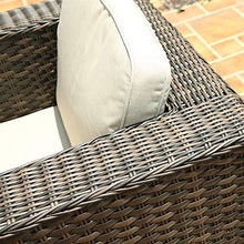 Tavolo in vimini in rattan mobili in patio e set sedia, Grande rattan Garden Sofà Mobili da giardino Mobili da giardino in rattan Set di mobili da giardino Set di tavolino da caffè tavolino da caffè P
