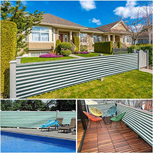 WUZMING Frangivista Balcone Parabrezza Recinzione Copertura HDPE Protezione UV Si Adatta Ringhiere per Appartamenti, Decking del Patio, con Fascette Fermacavi (Color : Green-White, Size : 90x400cm)