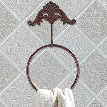 Anelli portasciugamani Iron Craft Retro Montaggio a parete Asciugaman da bagno anello Portapacchi appeso Appendiabiti per asciugamani per il bagno