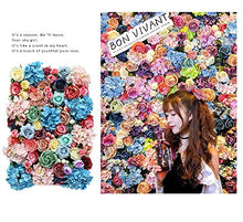 TTIK Siepe Sintetica Sempreverde - Muro di Fiori E Sfondo Matrimonio Doccia Simulazione Pianta Muro di Fiori Parete,40 × 60CM,D,4Pcs