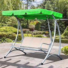 heresell Copertura per dondolo da giardino a 3 posti, impermeabile, copertura di ricambio per sedia a dondolo da giardino a 3 posti, 195 x 125 x 15 cm
