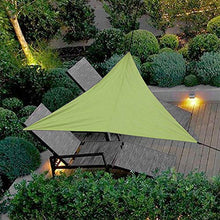 N / A Tenda a Vela Triangolo 4x4x4m, Traspirante e Protezione Raggi UV, per Esterni, Cortile, Giardino, Verde