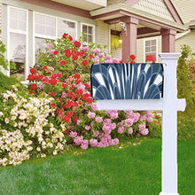 Funghi astratto blu eather design unico cassetta delle lettere copertura cassetta postale per giardino giardino cantiere dimensioni standard 51x48 pollici
