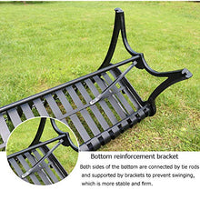 Panca da giardino, sedia in metallo per esterni, sedile per mobili da giardino da esterno 2-3 posti, sedile per terrazza parco, panca da giardino con gambe in alluminio pressofuso e superficie del s