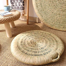 LTINN Tappetini Rotondi, Fatti a Mano in Tatami Intrecciati in Paglia, tappetini di Protezione Ambientale ispessiti Naturali, tappetini Sono Resistenti all'Usura, robusti, Comodi e durevoli