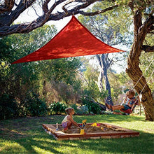 NOPEXTO Vela Ombreggiante,Tenda A Vela Triangolare,Protezione Raggi UV Vela Tenda, Impermeabile E Resistente, per Giardino Balcone Terrazza (4×4×5.7m,Rosso)