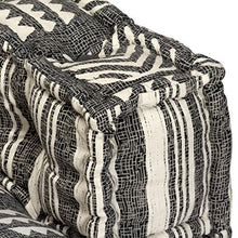 Tidyard Divano Letto Modulare a 2 Posti in Tessuto a Strisc,Divano da Salotto con 2 Cuscini Multicolore