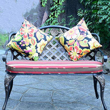 Panchine per Terrazze Giardino Panca per Tempo Libero Esterno, Panca da Cortile in Ghisa Resistente Alle Intemperie, Panchina da Giardino Con Schienale e Braccioli, Panca Decorativa in Ferro Battuto
