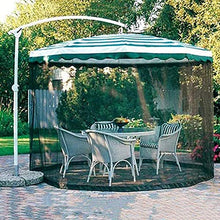 SUNY Ombrellone da Giardino con Zanzariera Regolabile in Altezza E Diametro, Tenda A Rete Portatile, Ombrellone Convertitore, Trasforma Il Tuo Ombrellone in Un Gazebo (300X230cm)