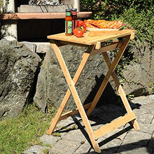 Kesper BBQ-und Beistelltisch, gefertigt aus zertifiziertem Bambus 58275 13-Tavolino da Barbecue, in bambù Certificato FSC, Dimensioni: 60 x 40 x 1,5 cm, Marrone