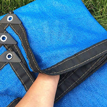 JMYSD Rete ombreggiante Parasole in Tessuto con Protezione UV per Giardino, Recinzione da Giardino, Balcone, Protezione dal Vento, ombreggiatoio, Rete per Serre, Tessuto 8 Pin Blu