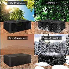 YULIAN Mobili da Giardino Copertura Impermeabile 120x100x80cm, Terrazza Arredamento da Esterno Cover Cover Seasons Seasons Utilizzare Pulito, Personalizzabile, Polvere Antivento Nero