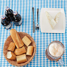 Relaxdays Tovaglie per Tavoli e Panche da Birreria Oktoberfest, in Set da 3, 250x100 cm, 2 Copri Panchine, Bianco-Blu