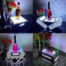 WYLX LED Porta Bottiglie da Vino,Espositore per Vino Luminoso,Barra di Ricarica A LED Piramide Luminosa Portabottiglie,per La Festa di Nozze di KTV