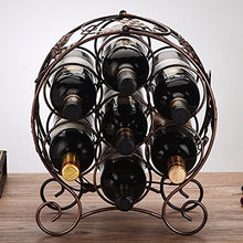 Portabottiglie da vino da esposizione europea in ferro battuto portabottiglie portabottiglie multi vino