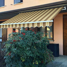 VERDELOOK Tenda da Sole Itaca avvolgibile ad inclinazione fissa, larghezza 3 m e sporgenza 2 m, beige e marrone