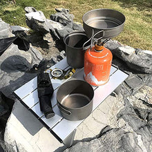 jiaju Tavoli da Picnic Tavolo Pieghevole, Tavolo in Lega di Alluminio da Esterno Ultralight Pieghevole Picnic Picnic Picnic Portatile Mini Tavolo in Alluminio Tavolo Alpinismo