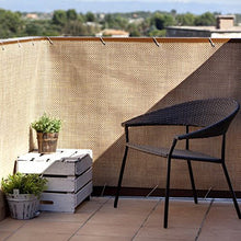 Noor Balkonblende Exclusive Rattan 0,90 x 3 m / Copper Balcony Surrounding Fence Screening Scherma Schermo Privacy Schermo parabrezza