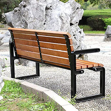 GaoF Panchine da Giardino in Legno massello da Giardino per Esterni, panchine da terrazza, sedie da Portico in Legno anticorrosivo Resistenti alle intemperie per 2-3 Persone da