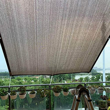 HXSM Marrone Rete Ombreggiante Telo Ombra per Serra Panno Ombreggiante A 6 Pin per Giardino Ombreggiante Frangivista con Occhielli