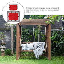 YARNOW Patio Altalena Copertura Set Swing All'aperto Baldacchino Coperchio Superiore Battente Impermeabile Copertura di Sede Cuscino di Ricambio per Giardino Yard Altalena 142X120CM