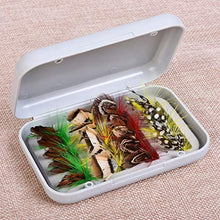 SUNSKYOO - Scatola da pesca trasparente con schiuma impermeabile e resistente, PVC+acciaio inox., Scatola bianca, 11.5*7.7*2.7cm