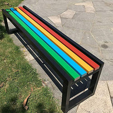 Panca da esterno per panchina da giardino Park, Terrazza panche di legno, sedie a sdraio patio per 2-3 persone, Sedia da veranda resistente alle intemperie Mobili da balcone/sdraio