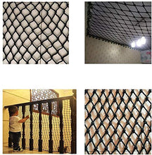 Protective net decoration / Protezione Stair nero netto Balcone Safety Net Tessuti a mano Net Decorazione parete Net Cat rete anti caduta della rete del recinto 100 millimetri netto * 100mm maglia cor