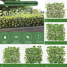 Qagazine - Recinzione a foglia di traliccio, 40 cm, regolabile, per la decorazione del giardino