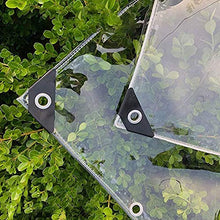 SHIJINHAO Telo Impermeabile Esterno,Incatramata Chiaro Impermeabile Della Copertura Del Tarp, Trasparente Incatramata Serra Copertura Heavy Duty Con Occhielli Esterna Giardino Della Tenda, 45 Dimensio