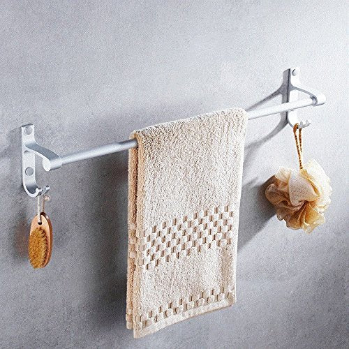 MBYW Portasciugamani da Bagno Portasciugamani Free Punch Space Portasciugamani in Alluminio Ispessito Single Bar Asciugamano per Bagno Pendente per Bagno sospeso, 60cm. Ispessito, Perforato