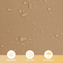 VONLUCE Sedia Sdraio Reclinabile con Portabicchieri Sedia Gravità Zero per Esterni con Poggiatesta Imbottito Lettino Pieghevole e Impermeabile per Giardino, Piscina e Spiaggia (Beige-Sottile)
