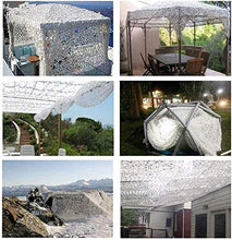 N / A Rete Mimetica Bianca Protezione Solare Tenda da Sole Parasole Rete da Caccia Decorazione Parasole Militare Rete Copertura A Rete Tenda da Terrazza Tenda da Giardino 4x5M(Size:4x6m)