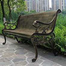 GaoF Panchine da Giardino in ghisa Metallica, panchine in Rete Metallica per terrazze da Giardino all'aperto, sedie da Giardino Decorative con Schienale e braccioli, per terrazze, terrazze e balconi