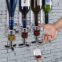 Newin Star 4-Bottiglia del liquore Dispenser, Parete liquore distributore di Bevande Wine Rack Cocktail Holder Dispenser Vino
