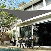 JYYnet Vela Ombreggiante, Vela Parasole Triangolo Tenda a Vela Impermeabile Protezione Raggi UV Vela Tenda per Giardino Terrazza Campeggio(3 x 3 x 4,3 m, grafite)