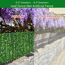 Woorea Rullo di proiezione per Recinzione da Giardino con Foglie Artificiali, Recinzione da Giardino per Decorazioni Nuziali e Cortile Esterno, Ramo di Foglie Artificiali