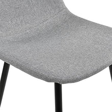 [en.casa] Sedia Sala da Pranzo in Un Set di 2-86 x 46cm - Grigio