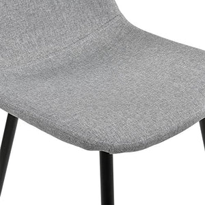 [en.casa] Sedia Sala da Pranzo in Un Set di 2-86 x 46cm - Grigio