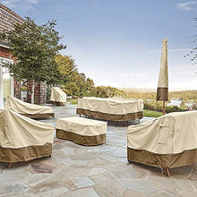 PICTURESQUE Oxford - Copripoltrona da giardino, impermeabile, resistente agli strappi, colore: Cammello L