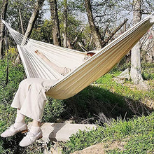 Altalena da esterno Amaca da appendere in tela bianca Altalena da patio Altalena da viaggio Portatile da campeggio all'aperto da campeggio Escursionismo - Capacità di 550 libbre Comfort Durata