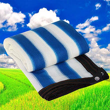 YAOJIA Rete ombreggiante Telone tonalità Blu E Bianco A Strisce Netto |Panno Anti-Vela Ombra 90% for Piscina All'aperto Ombra in Serra (Color : A, Size : 4x8m)
