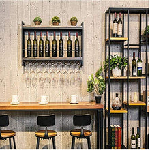 PZW Semplice e Creativo Portabottiglie Nordico Appeso a Parete in Legno Ferro Mensola a Muro Portabottiglie Portabottiglie Portabottiglie Portabicchieri Vino Portabicchieri AltoA