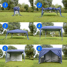 ISE 3x3 Gazebo da Giardino Pieghevole,Robusto,UV50+,Tenda per Giardino/Feste/Campeggio/Festival/Birra/Picnic/Matrimonio,Grigio