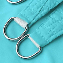 TRITTHOCKER 2.5 * 2.5, Piazza terrazzo Tenda a Vela, telone di Copertura Impermeabile, Ombra UV per Il Giardino Corte Esterna,Lake Blue