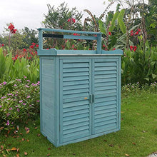 WMQ Casetta da Giardino, Mobile da Giardino Snello in Abete, con Tetto a Falde per riporre Oggetti, 870x450x1200mm