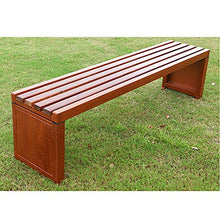 Outdoor furniture Sedia da Parco Panca da Esterno, Sedili a doghe in Legno massello con staffe Metalliche Resistenti alle intemperie, Il Cortile Quadrato attende sedie per Il Tempo Libero