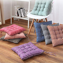 LucaSng - Set di 4 cuscini per sedia, 40 x 40 x 7 cm, per interni ed esterni, in 100% cotone, imbottitura spessa, colore: grigio chiaro