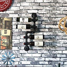 MoDi Wine Rack Retro Vento Industriale Tubo di Acqua A Parete Vino Rack