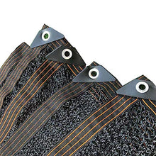 YTQ 38% Panno Ombreggiante Leggero E Traspirante Riduce I Raggi UV Passacavo per Fascia per Bordi Adatto per Piante Recinzione da Giardino per Esterni Nero(Size:1m x 6m)